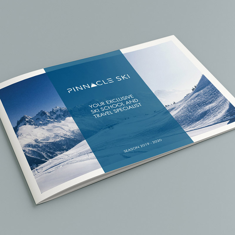 ski brochure design